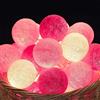 NIWWIN 3M 20 LED luminosi palline di cotone luci stringa festa di natale camera da letto luci per tende compleanno halloween illuminazione di nozze baby room regalo romantico arredamento (Rosa)