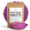 al badil Polvere di patate dolci viola - 100% naturale - per frullato, latte, ciotola e pasticceria - ottimo cibo ricco di nutrienti - 100 g