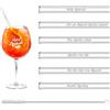 TogtherKings Aperol Spritz Detti Bicchiere Cannucce Holy Aperoli Edizione Regalo - Cannuccia Riutilizzabile, 6 divertenti frasi incise incl. spazzola cannuccia di vetro(20 cm)