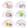 Flexzion - Tenda protettiva per alimenti, in rete, per proteggere gli ombrelli da mosche, insetti, zanzare, vespe, ideale per picnic all'aperto, cena di frutta, riutilizzabile e pieghevole 6 Pack