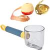BORDSTRACT Pelapatate con Contenitore, Pelapatate Professionale, Manico Antiscivolo e Lama Affilata, per Frutta e Verdura