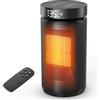Neqraxis Stufetta Elettrica Basso Consumo, Termoventilatore Silenzioso, 1500W PTC Stufa Elettrica, Timer 12H, 70° Oscillazione, Molteplici Funzioni di Protezione. Adatto a Soggiorni, Camere da Letto e Bagni