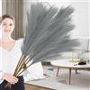 Duscdesp Erba della pampa artificiale, 110 cm, 6 pezzi, grande erba della pampa, soffice erba della pampa finta essiccata alta per vasi da pavimento, pampa per matrimoni, soggiorno, camera da letto,