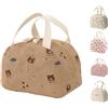LERANXIN Borsa Termica Porta Pranzo Donna, Borsa Porta Pranzo Morbida e Pieghevole, Borsas Frigo Piccola Pranzo Ufficio con Rivestimento Impermeabile, Lunch Bag Pratica per Bambini/Studenti/Picnic