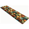 Comart - Tappeto Cucina Austin - Impermeabile - Antiscivolo - Antimacchia - Lavabile in Lavatrice - Passatoia in Poliestere - per Corridoio e Cucina - Made in Italy - Foglie Autunno - 50x170 cm