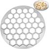 Mritrit Pelmeni - Stampo a 37 fori, 2 in 1, in alluminio, per ravioli, wonton, baozi, ravioli o samosa, stampo antiaderente per ravioli russi (argento)