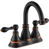 Derengge F-4501-NB Rubinetto per lavabo da bagno in bronzo lucidato a olio con scarico pop-up, cUPC NSF AB1953 senza piombo Derengge