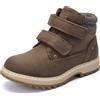 TZJS Stivali classici unisex per bambini, ragazzi e ragazze, stivali invernali con chiusura in , impermeabili, da lavoro, antiscivolo, da trekking, 22-35 EU, marrone, 22 EU