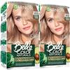 Garnier Belle Color Naturals Tinta Permanente per Capelli Colore 8.11 Biondo Chiaro Cenere Senza Ammoniaca Formula Vegana Crema Colorante e Trattamento Nutritivo Fino a 8 Settimane - 2 Confezioni
