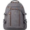 Troop London TRP0257 Troop London Classic Canvas Laptop Backpack - Large - Black