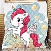 ENEN Copriletto Trapuntato Matrimoniale Singolo Elegante Coperta Trapunta Morbida Unicorno Microfibra Imbottitur Antipolveri Copri Letto per Bambini Adulti (Stella Unicorno,96 * 114cm)