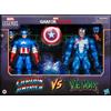 Hasbro NUOVO Hasbro MARVEL Legend Series Gamerverse Captain America vs Venom Figure