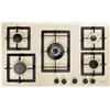 Generico Piano Cottura Cucina a Gas Incasso, 5 Fuochi, Tripla corona, Design Moderno, Made in Italy, Elleci PGSP90151CS Avena