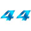 4R Quattroerre.it Numero Gara 4 Anodizzato, Blu, 65 x 85 mm (Confezione da 2)