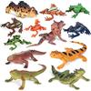 SIENON 12 pezzi rettili lucertole animali statuette mini plastica anfibi a sangue freddo rana giocattoli animali della giungla camaleonte foresta pluviale giocattolo per progetti scolastici scherzo puntelli