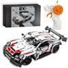 laddutoi RC Auto F1 da 8 anni compatibile con Lego Technic, 389 pezzi 1:16 modello bianco con telecomando da 2,4 G Hz, regalo di compleanno perfetto per bambini dai 10 11 12 13 14 15 anni