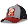 Capslab Yosemite Sam Looney Tunes Velluto a Coste Grigio Rosso Nero Berretto da Camionista Regolabile