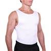 Esteem Apparel EliteSlim - Camicia a compressione da uomo, per nascondere ginecomastia e mooob, addominali, petto, stomaco, snellente (colore bianco, XXL), bianco, XX-Large Alto