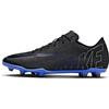 Nike Vapor 15 Club FG/MG, Scarpe da Calcio Uomo, Black/Chrome/Hyper R, 46 EU