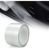 PetGlimmer Pellicola Adesiva per Auto, 7 cm x 10 m Pellicola Fibra Carbonio, Wrapping Trasparente Protettiva per Vernice, Protezione Autoadesiva Bordi Porta Adesivi, per Paraurti, Soglia, Vernice