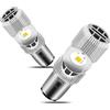 AURORIONCG BA20D Lampadine LED per Fari Motocicletta 12W 1200LM Sostituzione Fari Abbaglianti/Anabbaglianti per Lampadine S2 35/35W DC 9-80V