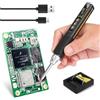 Strixorn Saldatore a Stagno Portatile con Riscaldamento Rapido in 15 Secondi, Temperatura Regolabile 100-450°C, Alimentazione USB Type-C, Design Leggero e Kit Completo per Riparazioni e DIY