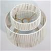 Osasy Paralume e27 Paralume Lampada in rattan boho in vimini, Paralumi per lampadari Comodino Decorativo (bianco, diametro 30.5 cm)
