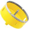Aohhy Sega a Tazza Diamantata 90mm con Punte Guida, Professionale Vacuum Brasato Punte per Trapano Diamantate per Piastrelle, Porcellana, Vetro, Marmo e Ceramica