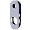 SECUREMME Kit placca lunga Securemme 62×170 con interasse fori 85 Cromo Satinato