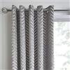 By Caprice Home Faye - Coppia di tende con occhielli, 168 x 137 cm, colore: Argento