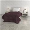 Italian Bed Linen Trapunta invernale ZOE Made in Italy bicolore doubleface, piumone imbottito 250 gr - Trapunta letto Piazza e Mezza 220x250 cm - Lavabile in Lavatrice - VINACEO/ROSA ANTICO