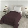 Italian Bed Linen Trapunta invernale ZOE Made in Italy bicolore doubleface, piumone imbottito 250 gr - Trapunta letto Singolo 160x250 cm - Lavabile in Lavatrice - VINACEO/ROSA ANTICO