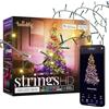 Twinkly Strings HD - 500 RBG + Warm White LEDs, 27.5 Meters, Green Wire, Indoor/Outdoor Lighting Decoration