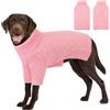 AOFITEE Maglione per Cani, Invernale Maglioncino Cane Taglia Grande con Collo Alto, Morbida e Calda Croci Maglioncini Pet con Maniche, Maglioni Cani Rosa per Dobermann, 2XL