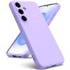 Oududianzi - Cover per Samsung Galaxy S25 FE 5G, Custodia Silicone Liquido, Interno in Microfibra Morbida, Protezione Antiurto Resistente - Viola Chiaro