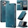 Cracedily Cover per iPhone 16 Pro Max Case, Libro Custodia Portafoglio Premium Pelle PU, Slot Scheda, RFID Shieldon, Chiusura Magnetico Aletta Antiurto Case Custodia per 16 Pro Max, Blu-verde