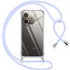 Pnakqil Cover per Oppo A5 Pro 4G/5G con Cordino, Trasparente Custodia con Laccio Tracolla Cellulare Girocollo Collana Protettiva per Oppo A5 Pro 5G 6.67, Viola