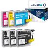 LCL Cartucce d'inchiostro Compatibile LC985 LC985BK LC985C LC985M LC985Y Sostituzione per DCP-J125 J315W J515W J140W MFC-J265W J410 J415W J220(3 Nero, 1Ciano, 1Magenta, 1Giallo)