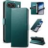 Yunubeyii Cover Libro per OnePlus Nord 4,Verde | Blocco RFID,Luxury PU Pelle,Portafoglio,Card Holder,Magnetic Phone Custodia,Kickstand,Protettiva,Antiurto
