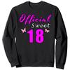 18° Compleanno Vintage Retro Regalo Official Sweet 18 18° Compleanno Ragazze Felpa
