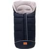 Miracle Baby Sacco Termico Invernale per Passeggino, Coprigambe Bebè con 3 o 5 Punti di Ancoraggio, Footmuff Universale per Seggiolino Auto, Coperta 102 * 54cm Impermeabile e Antivento, Blu Scuro