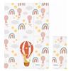 Kikido Materassino Fasciatoio Portatile Neonato 40x60 cm - Mongolfiera - Cuscino Fasciatoio Morbido, Pieghevole e Impermeabile 60x40 - Materassino Da Viaggio per Cambio Pannolino