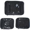 Baggallini Unisex-Adulto (solo passeggero), 2 cubi di compressione medio/1 grande, Nero, Taglia unica, 2 Med + 1 cubo di compressione grande