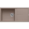 Elleci Unico 480 LKU48089 Lavello 1 vasca con gocciolatoio Reversibile Sopratop 100 x 50 cm finitura Keratek Dove 89