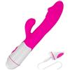 Generico vibratore rabbit vaginale con stimolazione del clitoride in silicone, da donna con 30 funzioni di vibrazione, lunghezza 20 cm, ricarica USB