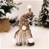 Captor Gnomo Natalizio 30 cm, Decorazioni Natalizie, Addobbi Natalizi per la Casa, Natale Decorazioni Casa, Elfo Senza Volto, Bambole Oggetti Regalo Peluche Gnomi di Natale Nani Pensierini (Marrone)