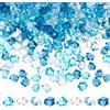 PH PandaHall 800 pepite di ghiaccio artificiali, gemme blu e bianche, riempitivi per vasi, 4 colori, pietre di ghiaccio artificiali trasparenti, per fai da te, vasi floreali, decorazioni per matrimoni
