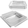 GFTIME 80580 - Vassoio antigoccia per Weber Q200, serie Q300, scolapiatti per Weber Q200 Q300 Q220 Q240 Q2000 Q2200 Q320, vaschetta di raccolta con 15 inserti in pellicola di alluminio, ricambio per