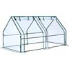 Ohuhu - Mini serra portatile per esterni, 180 x 91 x 91 cm, con doppie porte a cerniera grandi e picchetti da terra, serra in plastica impermeabile e protetta dai raggi UV per giardino e patio