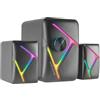 MARSGAMING Mars Gaming MS1, Altoparlanti da Gioco 10W, sSubwoofer, 3.5mm Jack e USB, 6 Driver Audio
